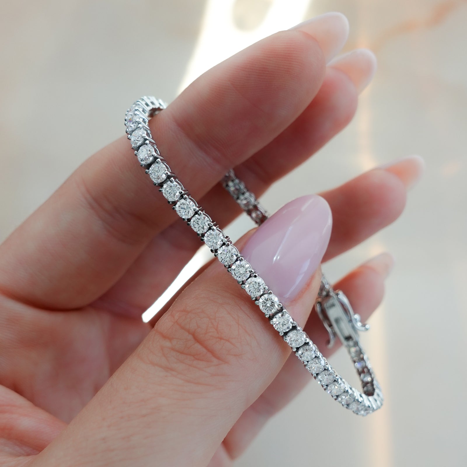 Tennis Bracelet by Good Stone in Yellow Gold