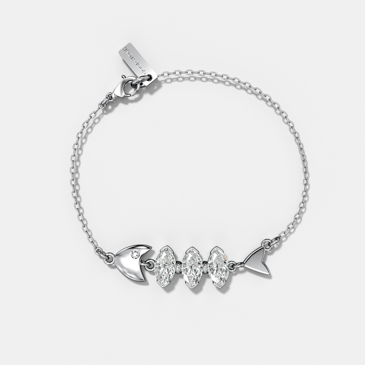 Pisces Bracelet with Marquise Cut Diamonds