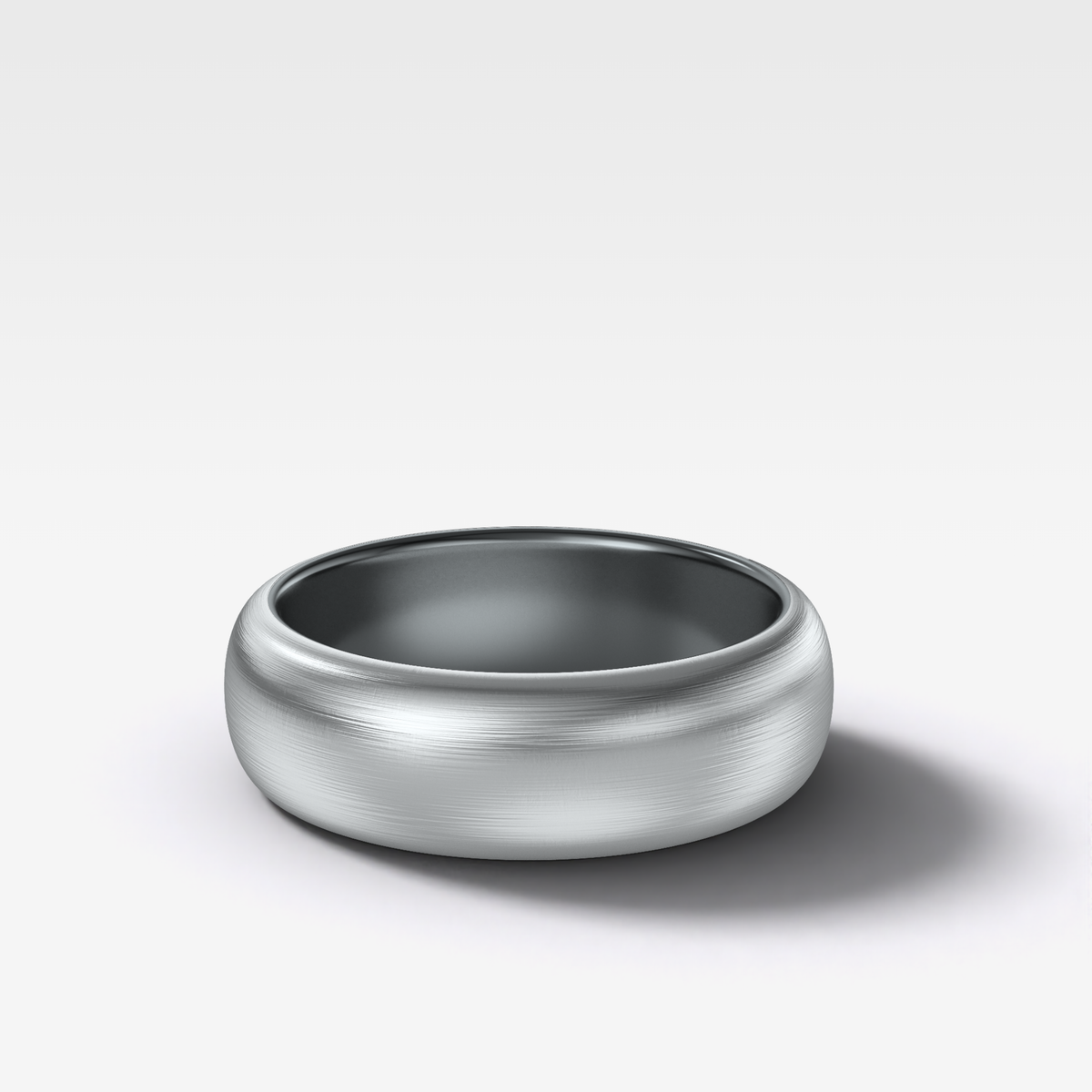 Harper Brushed Wedding Band 6mm