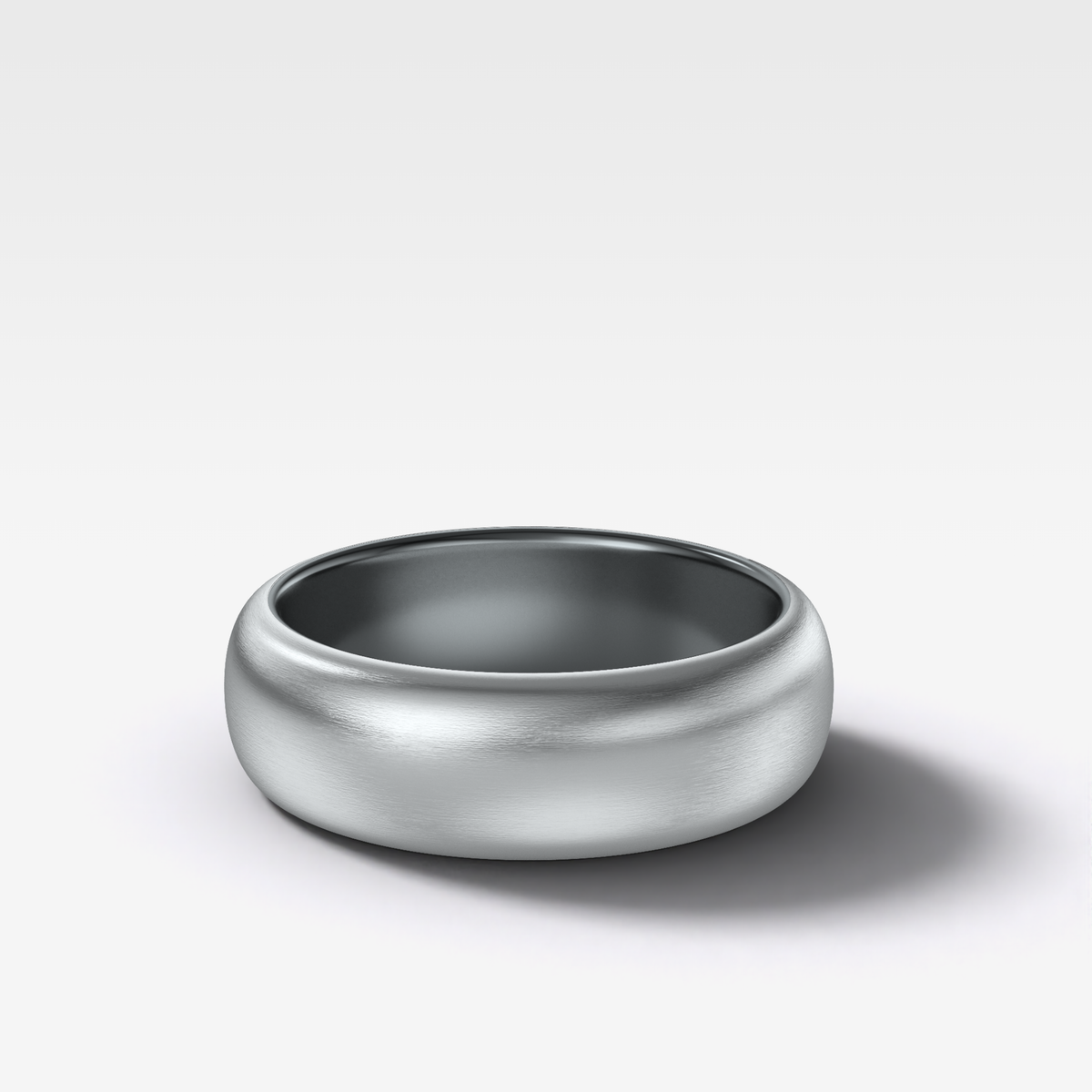 Harper Satin Wedding Band 6mm