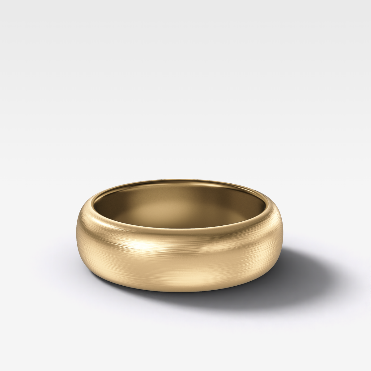 Harper Brushed Wedding Band 6mm