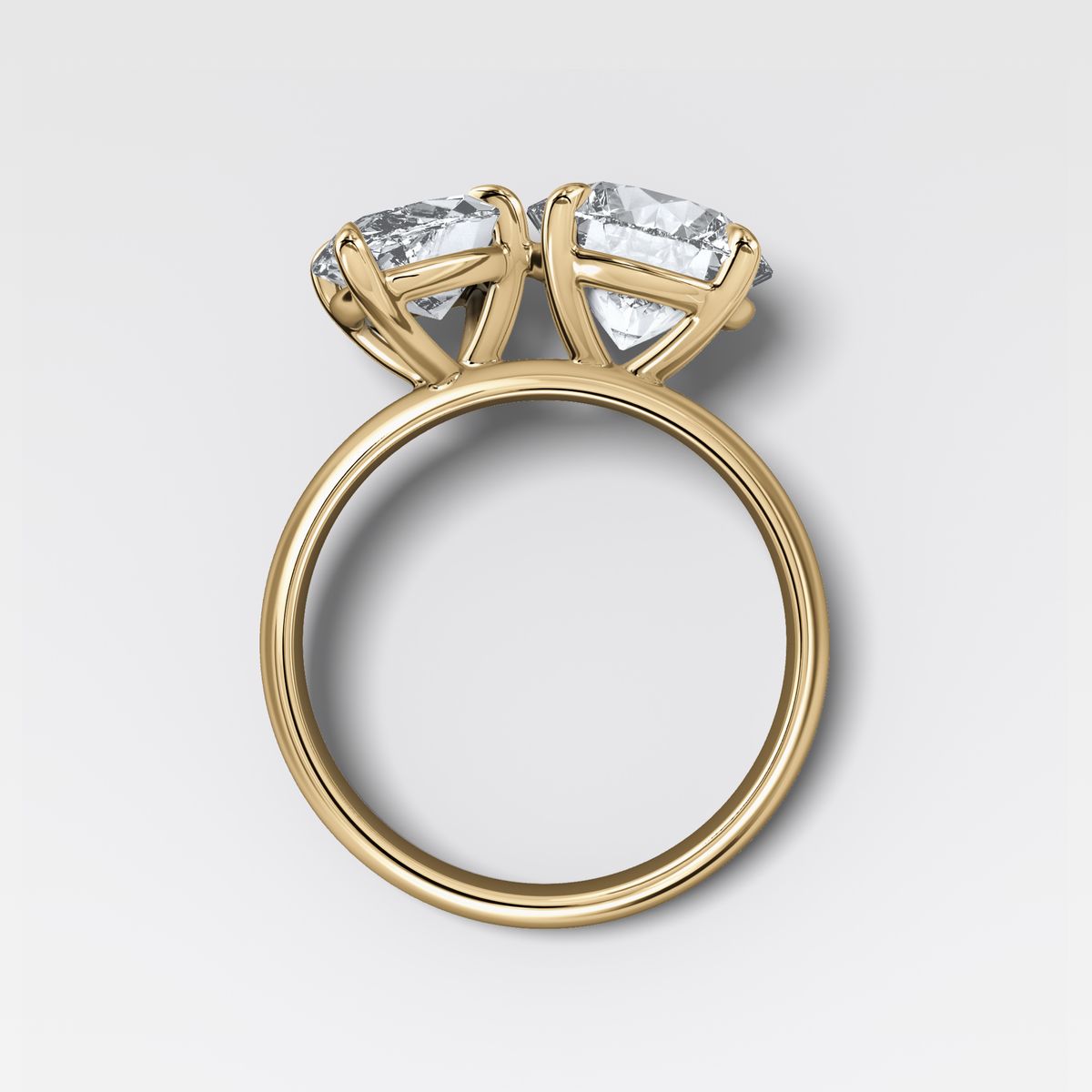 Harper Toi et Moi Engagement Ring with Marquise and Round Cuts