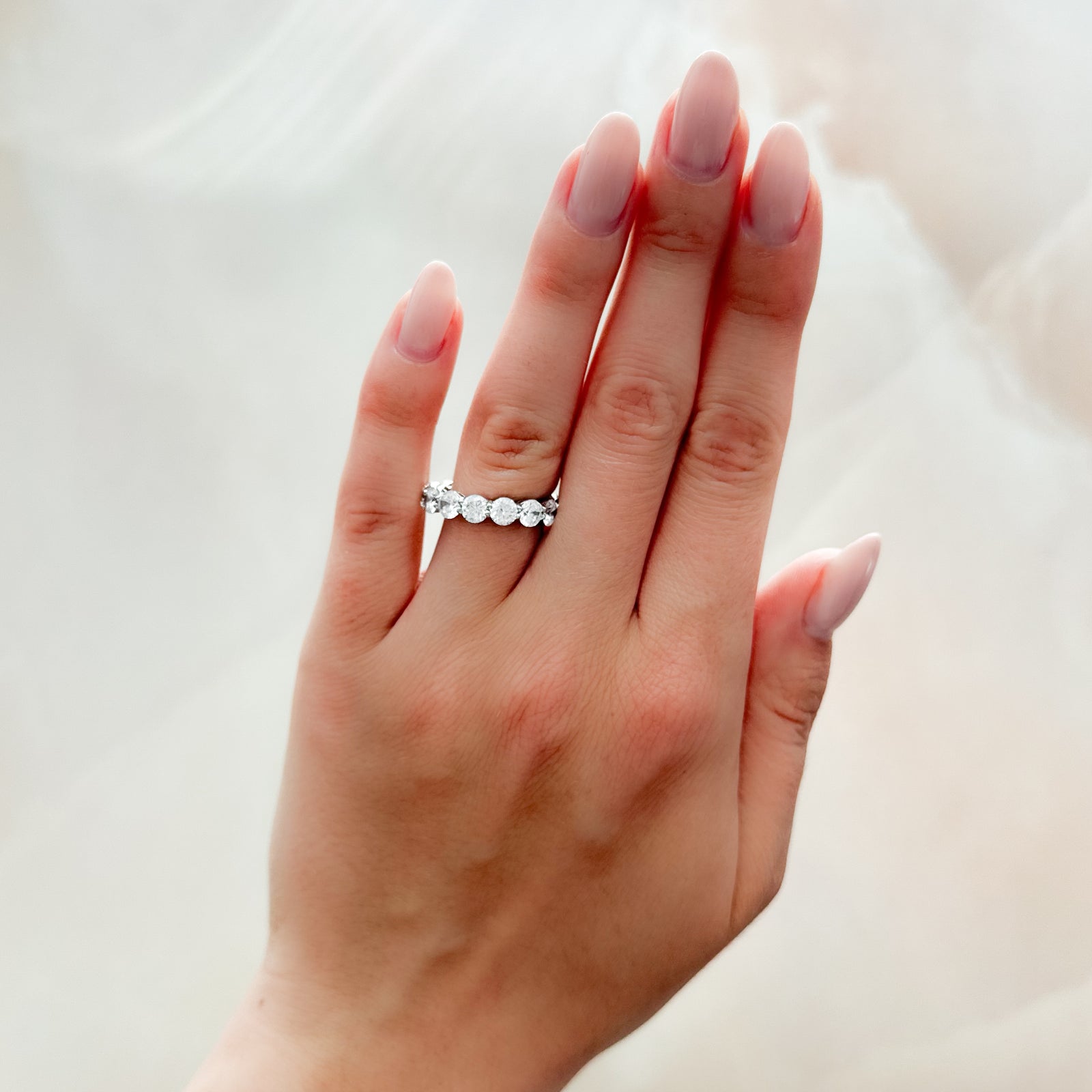 Round Constellation Eternity Band by Good Stone in Yellow Gold