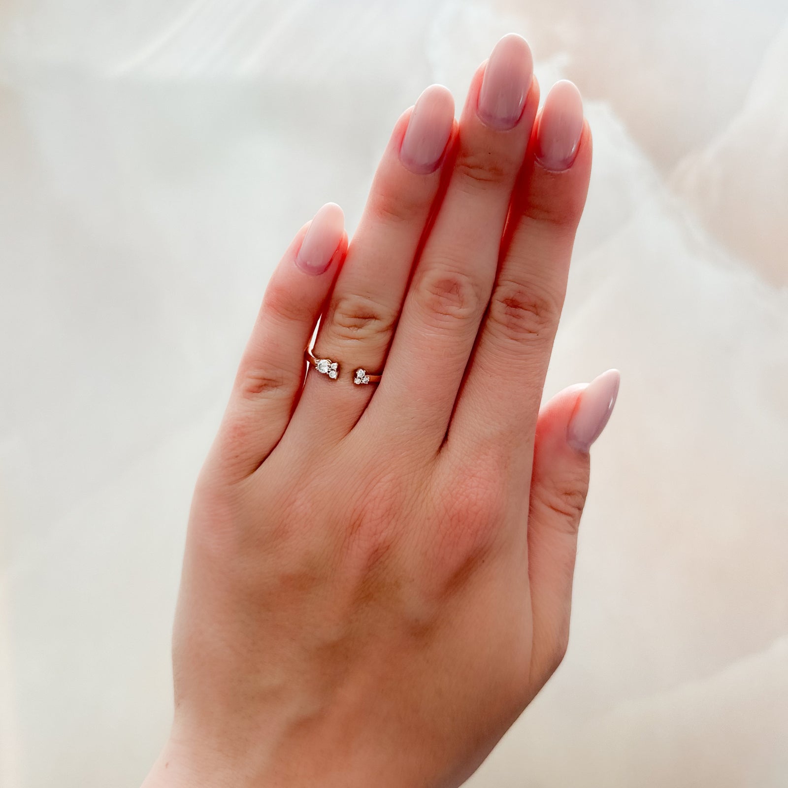 Pleiades Finger Cuff by Good Stone in Yellow Gold