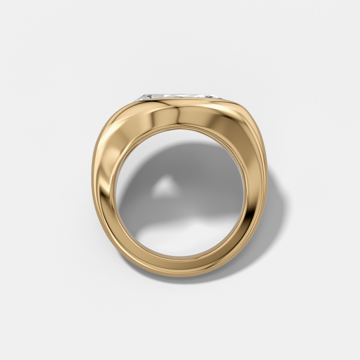 Iris Engagement Ring With a Pear Cut Diamond