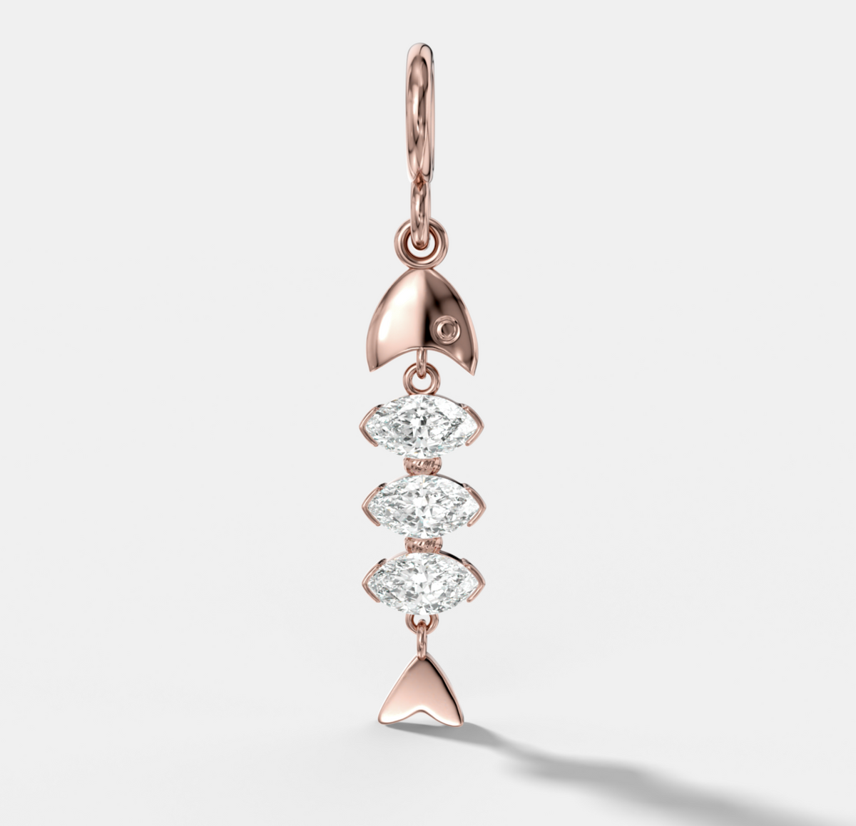 Pisces Attachable Diamond Pendant