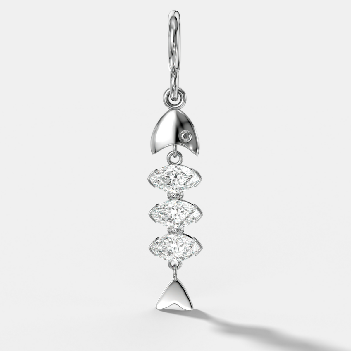 Pisces Attachable Diamond Pendant