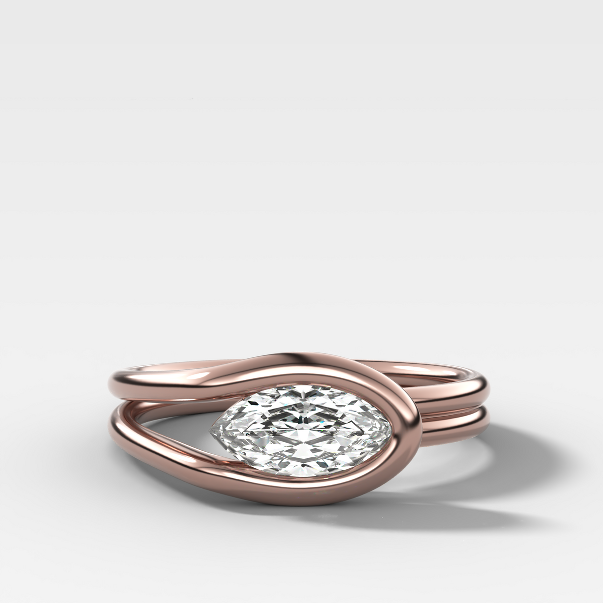 Petite Lasso Band with Marquise Cut Diamond