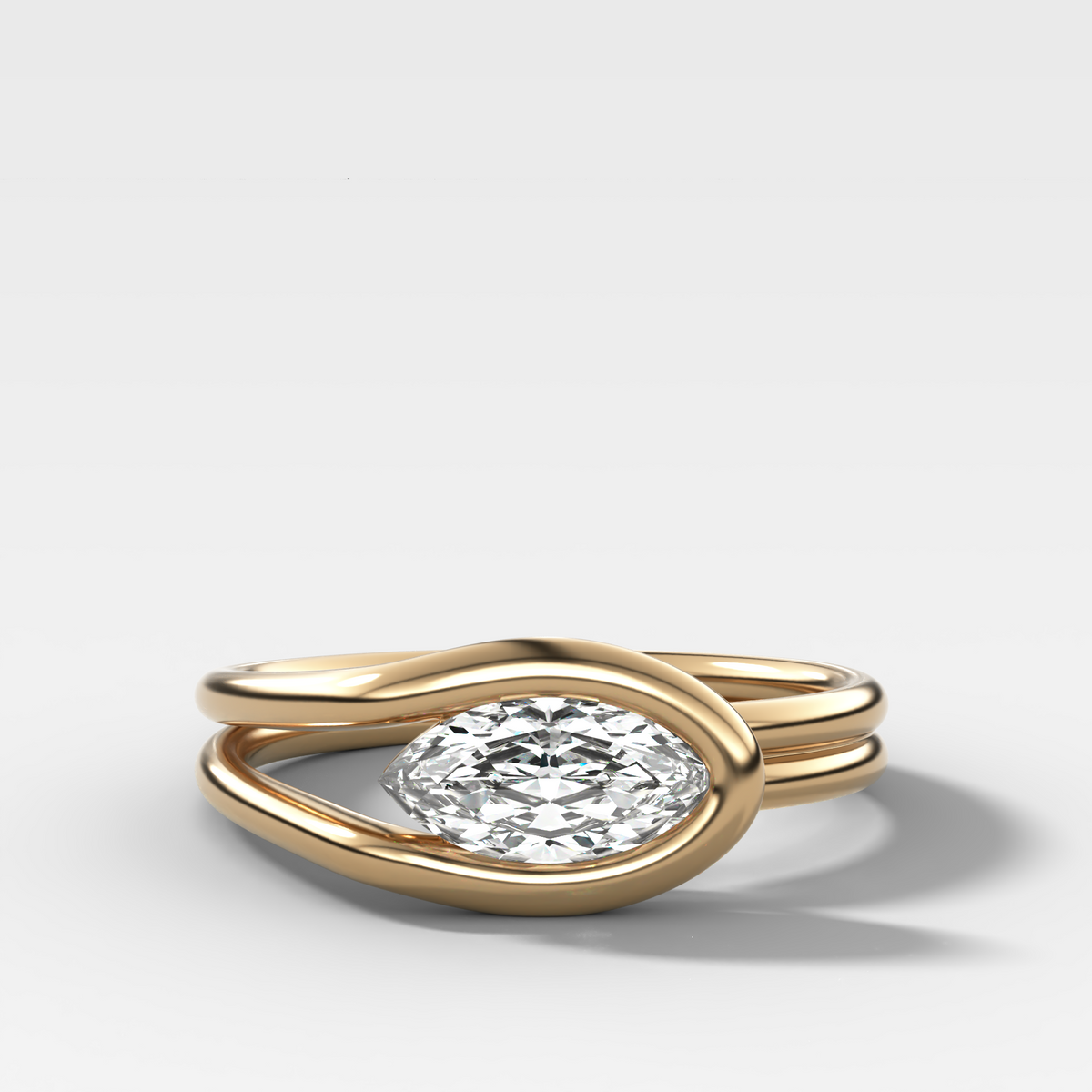 Petite Lasso Band with Marquise Cut Diamond