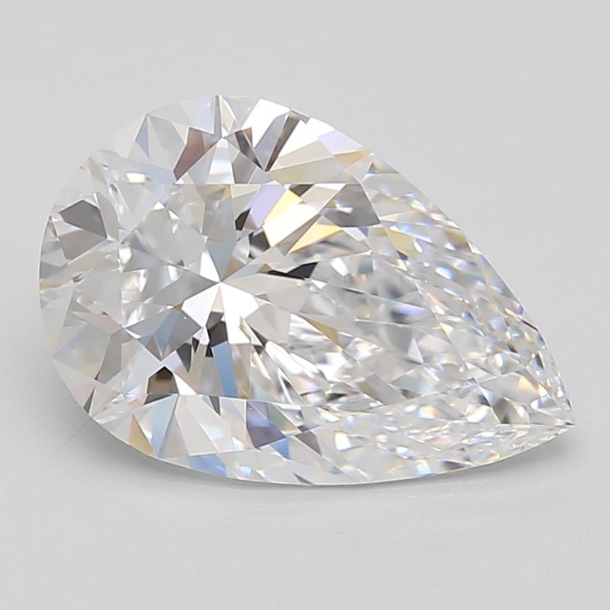 Pear 2.80ct D IF