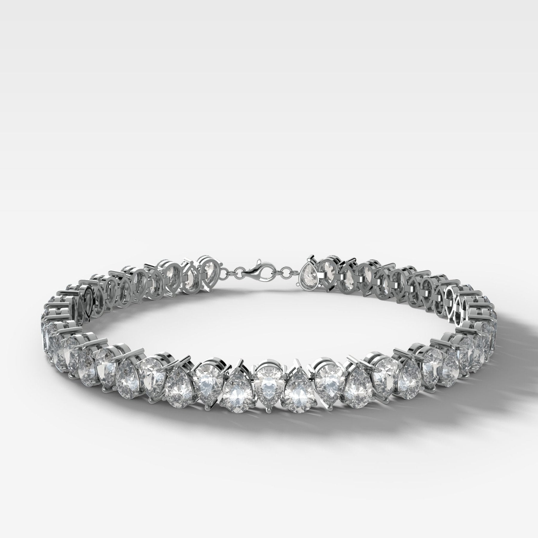 Alternating Pear Cut Tennis Bracelet (20.00 carat) - GOODSTONE