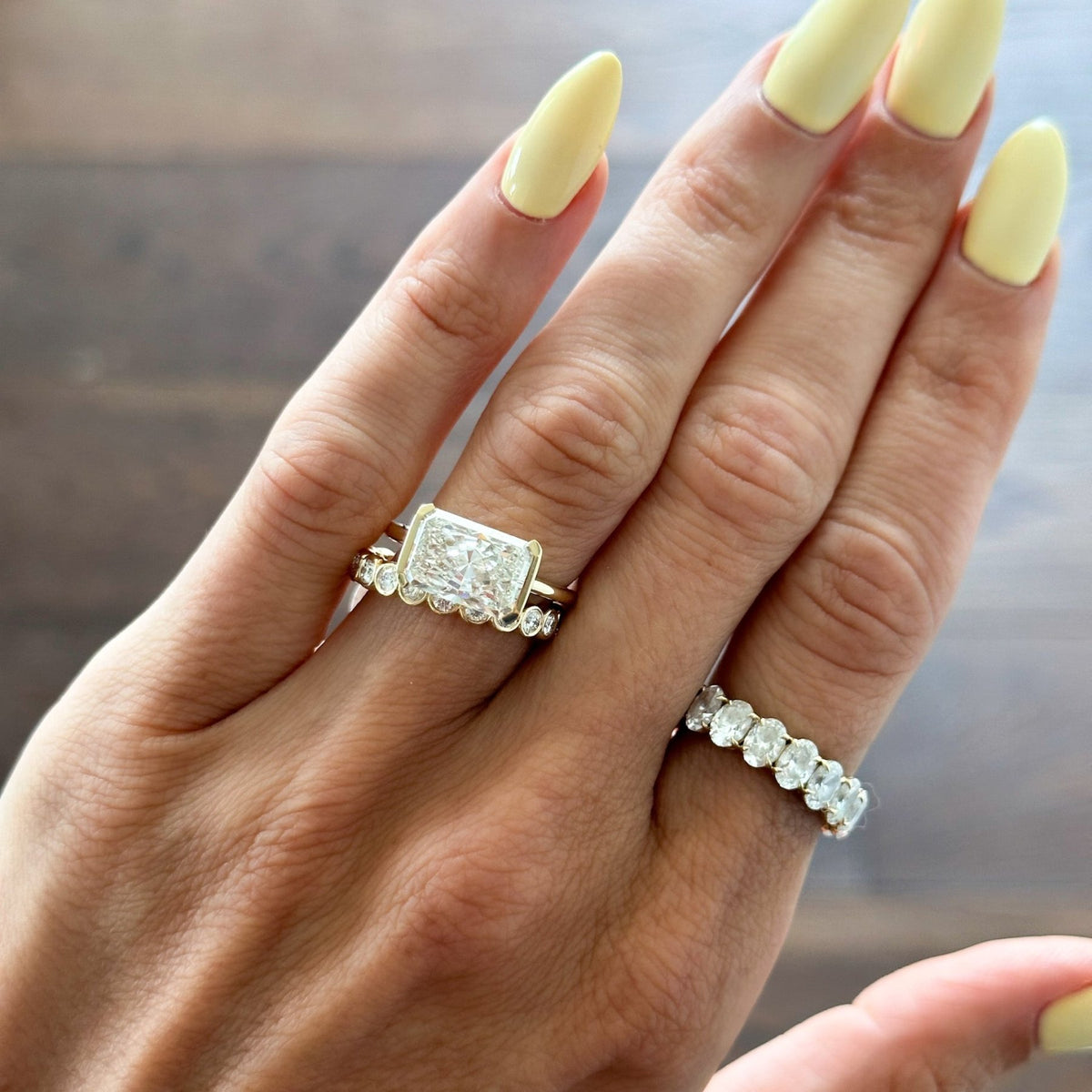 Baby Bezel Eternity Band with Rounds - GOODSTONE