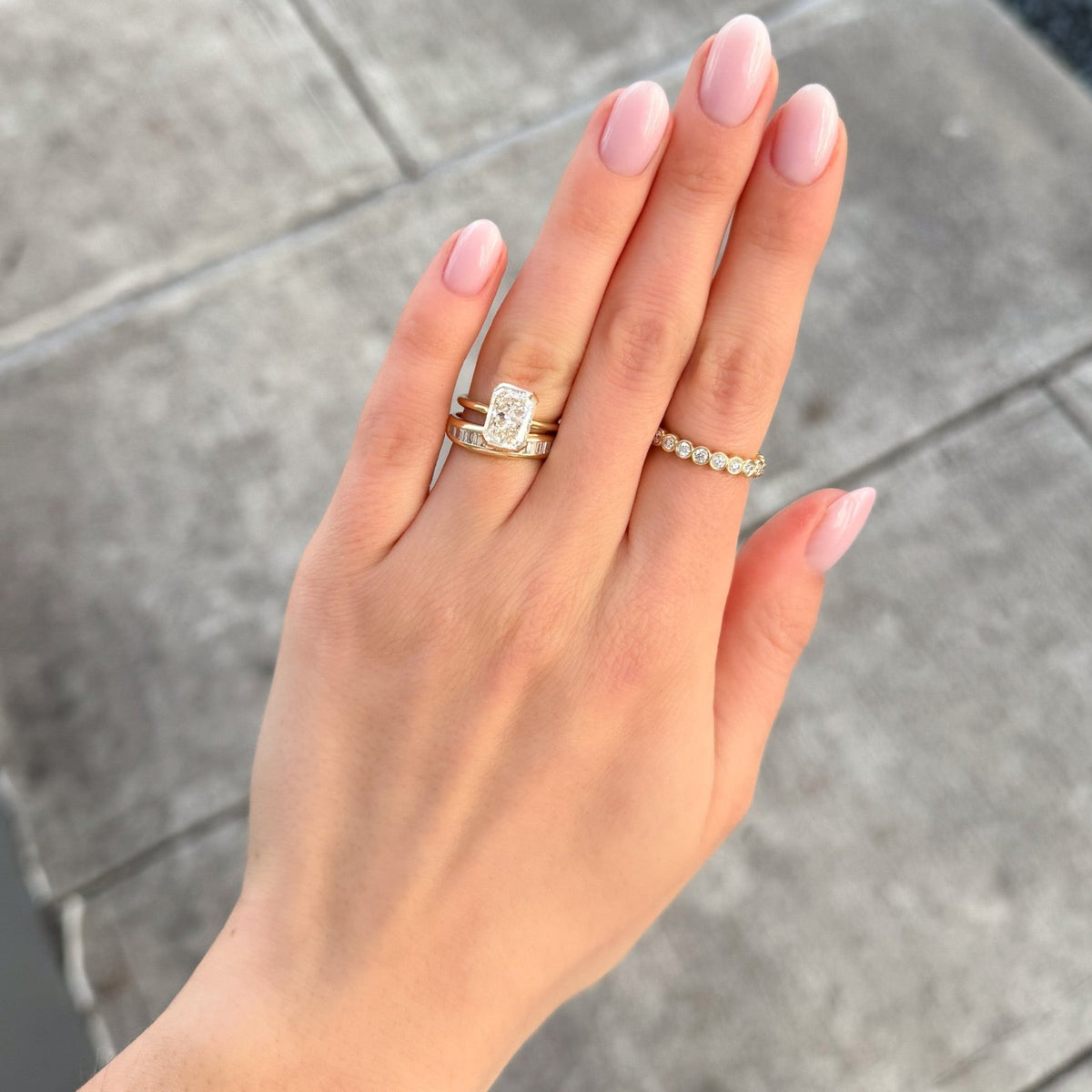 Baguette Channel Set Diamond Wedding Band - GOODSTONE