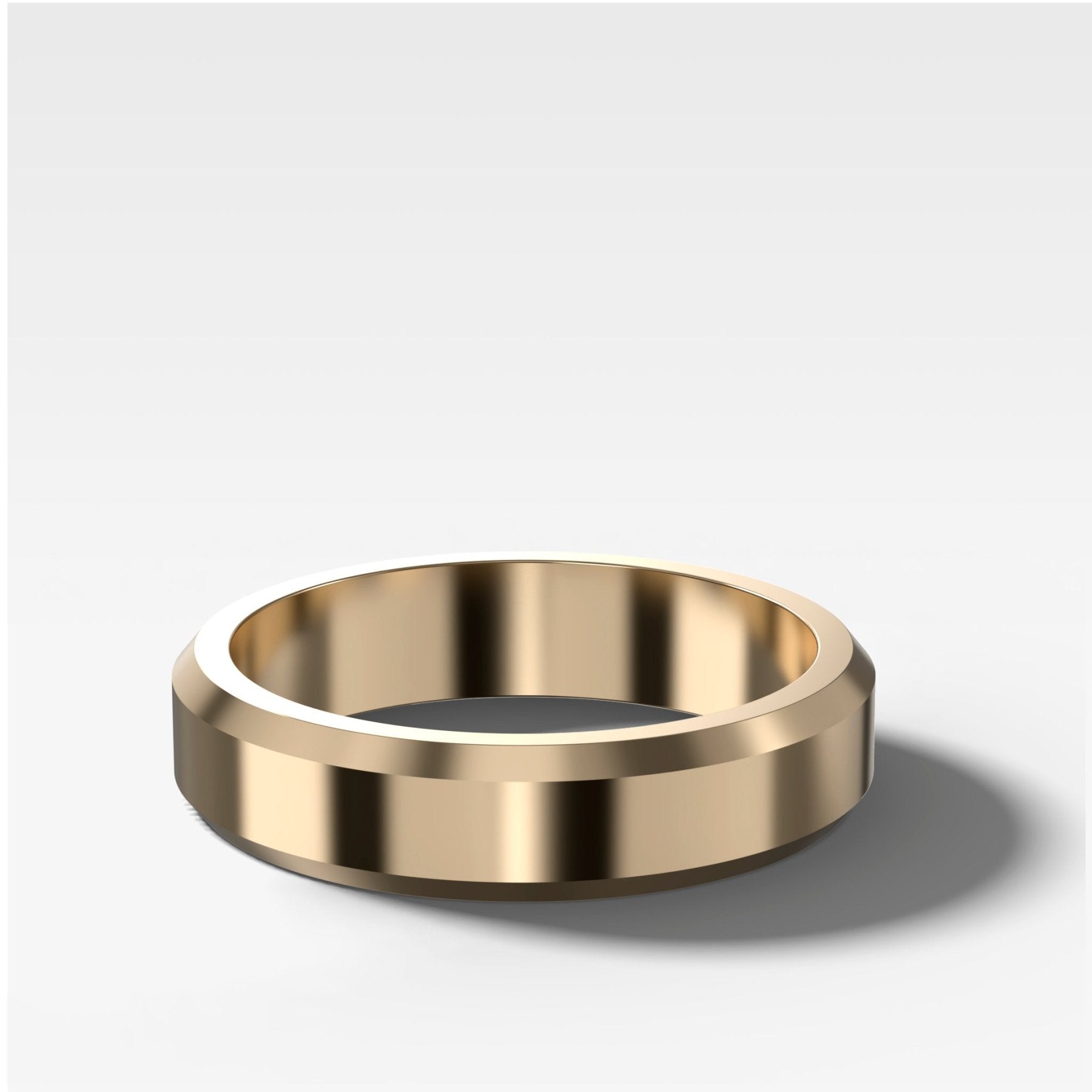 Beveled Edge Wedding Band 5mm - GOODSTONE