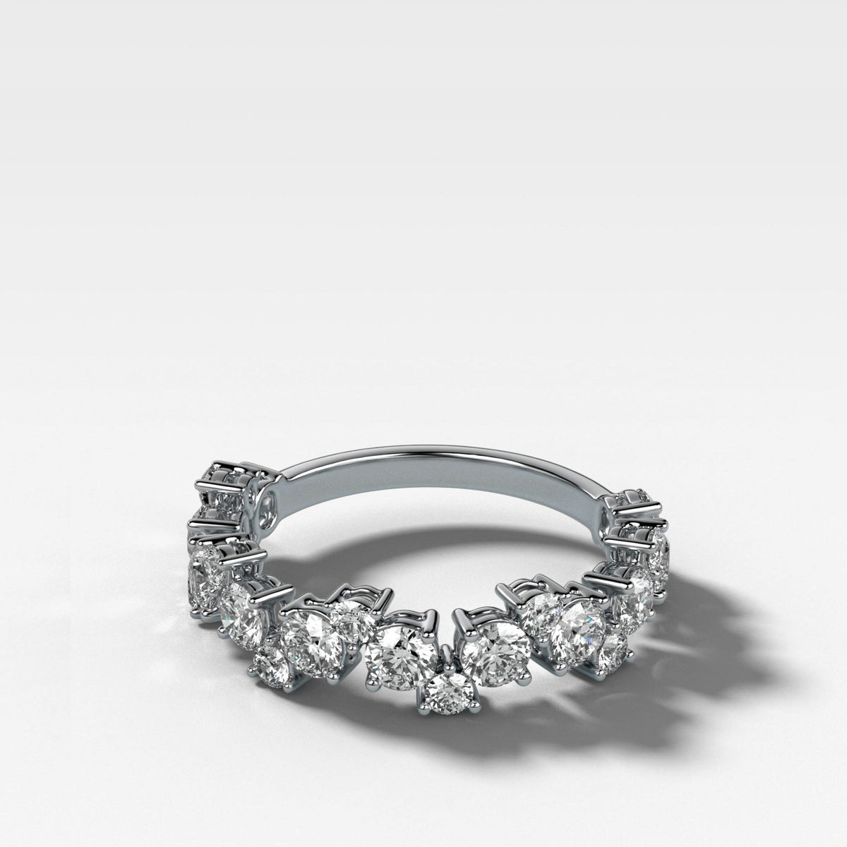 Celestial Round Diamond Wedding Band - GOODSTONE