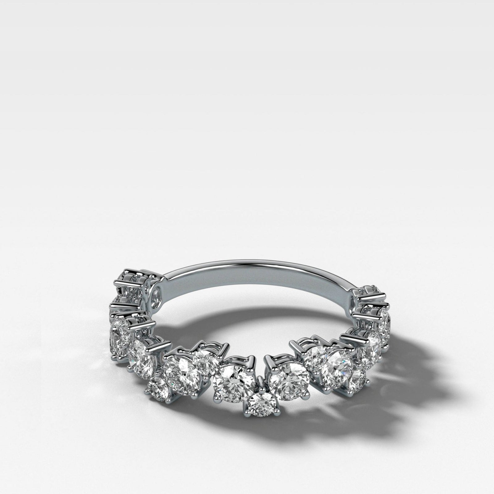 Celestial Round Diamond Wedding Band - GOODSTONE