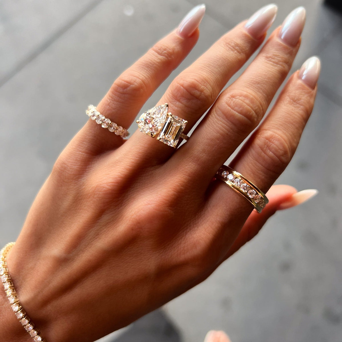 Chunky Channel Set Eternity band - GOODSTONE