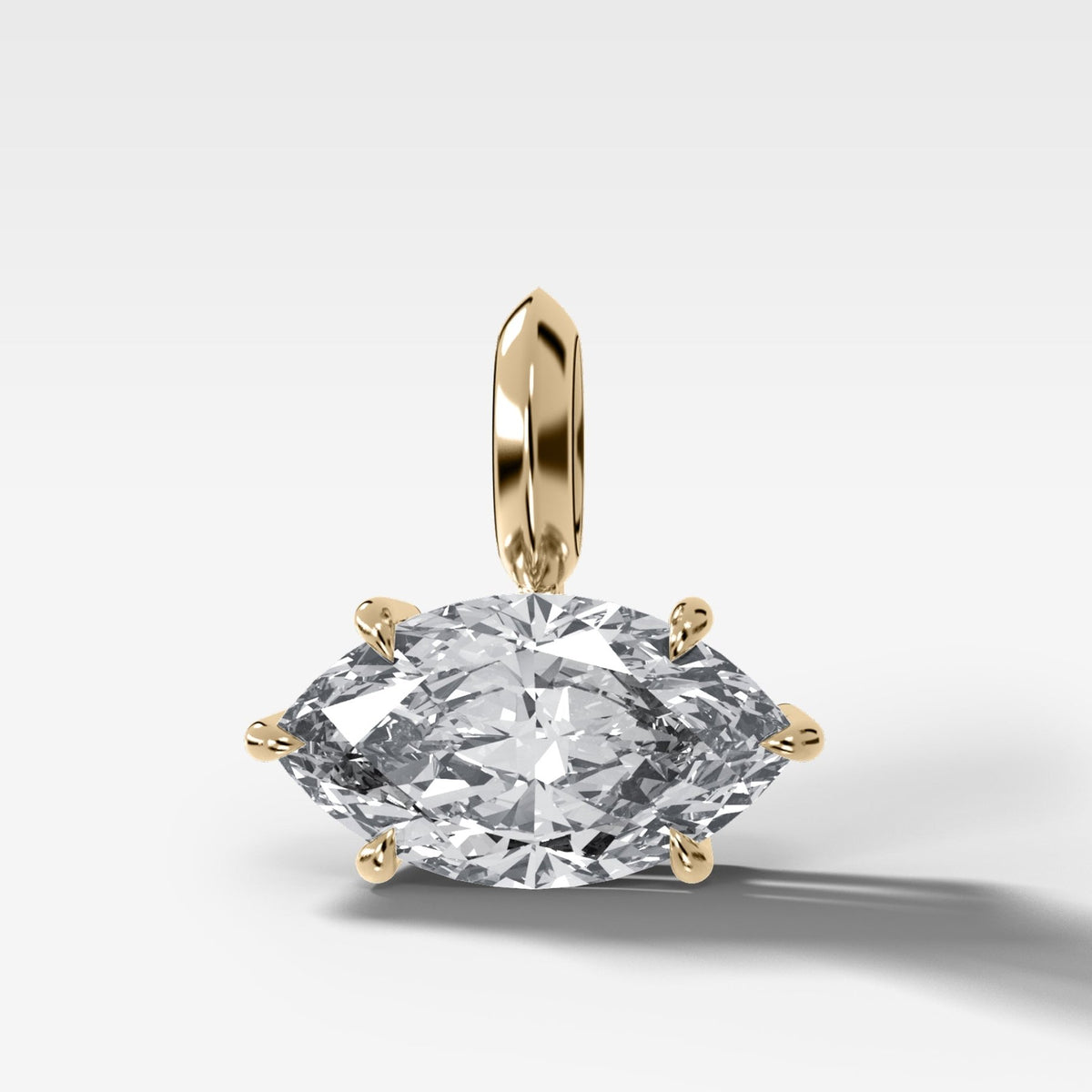 Classic East West Marquise Attachable Diamond Pendant - GOODSTONE