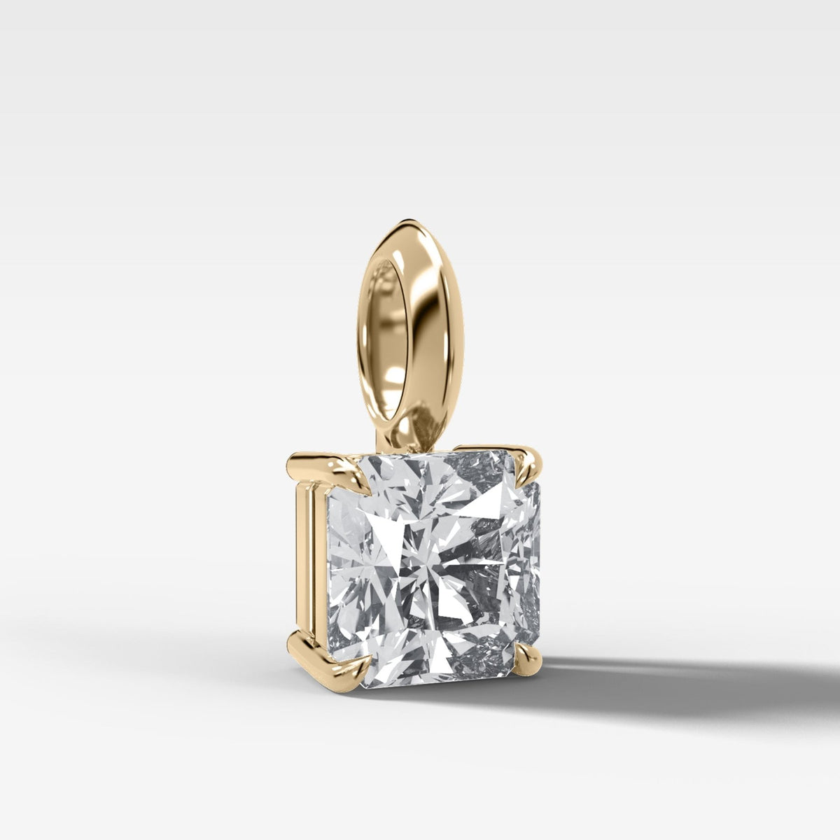 Classic Square Radiant Attachable Diamond Pendant - GOODSTONE
