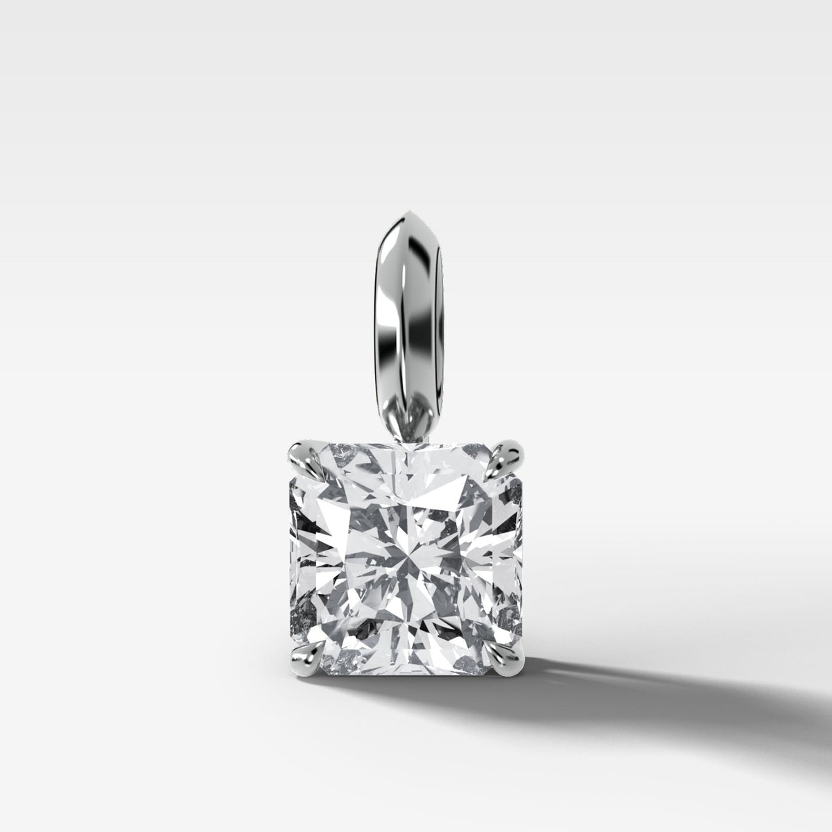 Classic Square Radiant Attachable Diamond Pendant - GOODSTONE