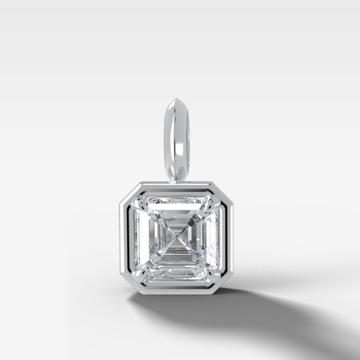Club Asscher Attachable Diamond Pendant - GOODSTONE