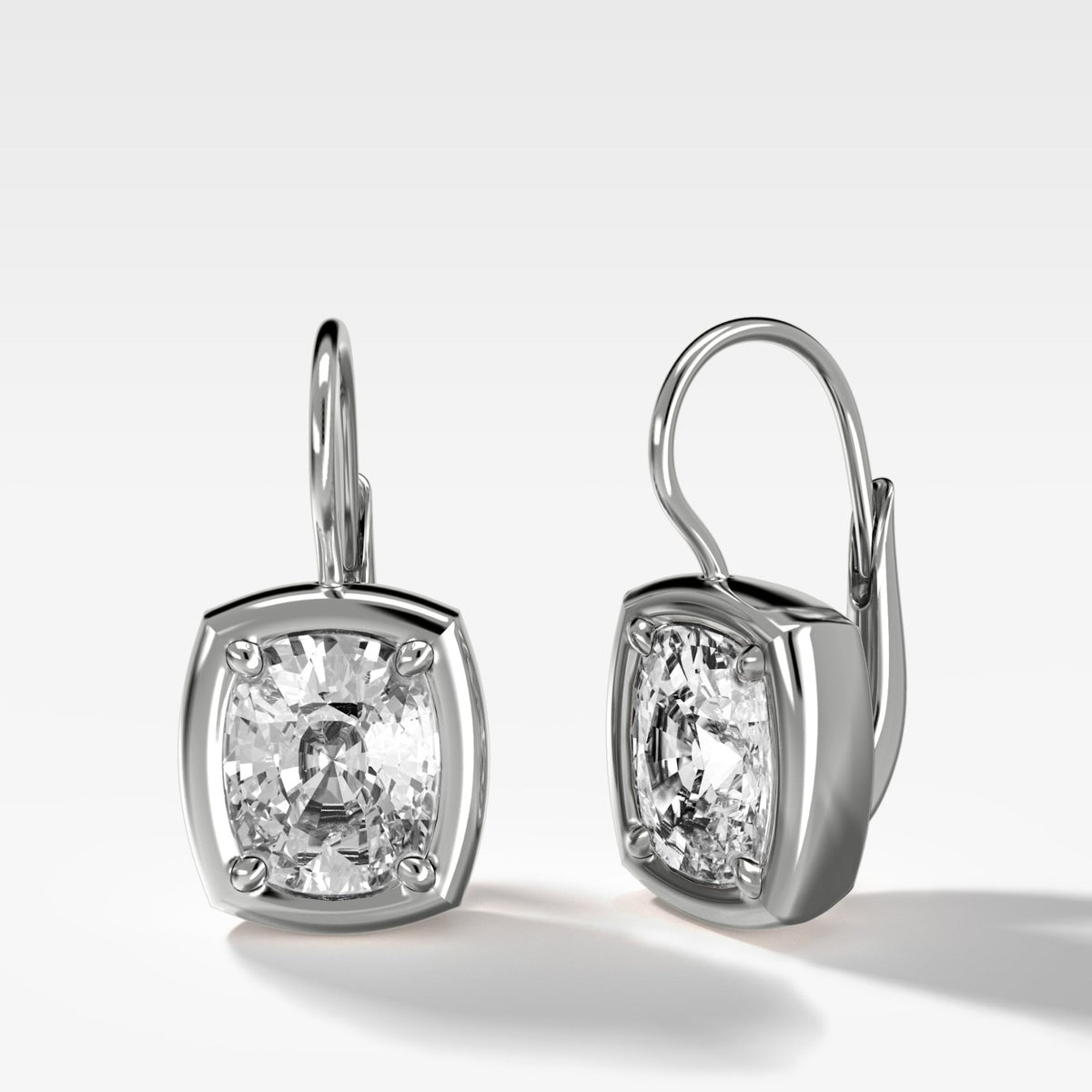 Club Dangle Earring with Elongated Cushion Cuts - GOODSTONE