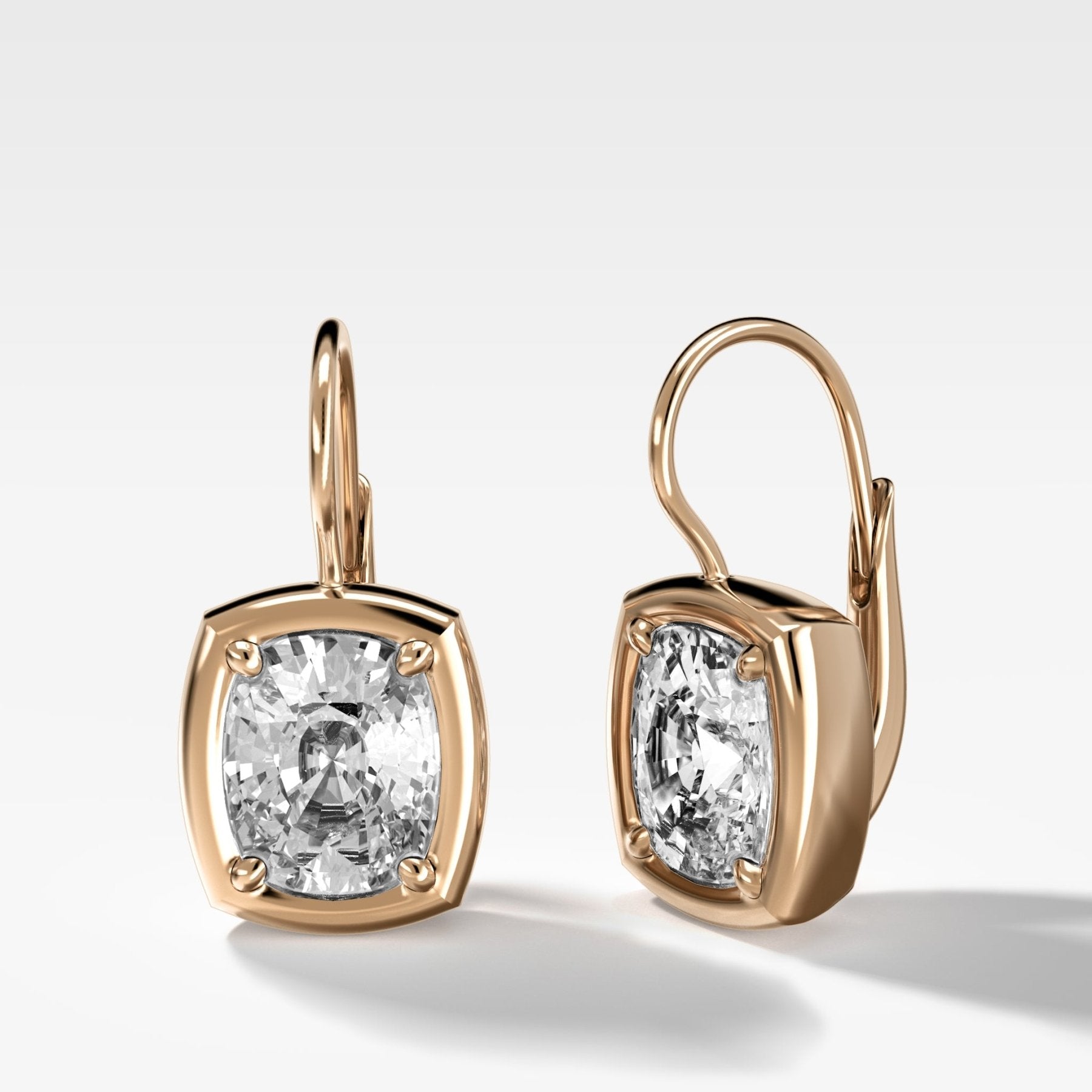 Club Dangle Earring with Elongated Cushion Cuts - GOODSTONE