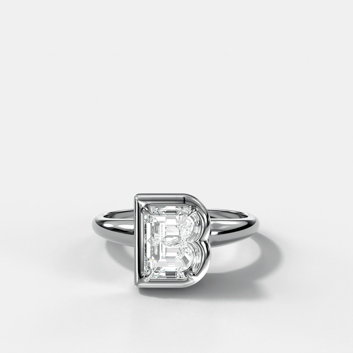 Club Diamond Initial Ring - Letter B - GOODSTONE