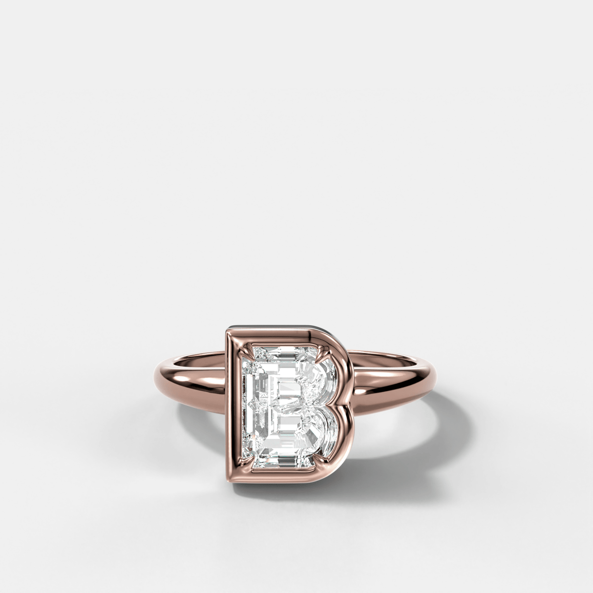 Club Diamond Initial Ring - Letter B - GOODSTONE