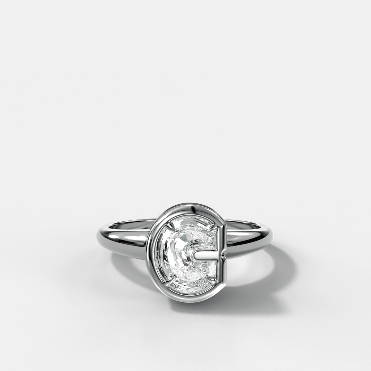 Club Diamond Initial Ring - Letter C - GOODSTONE