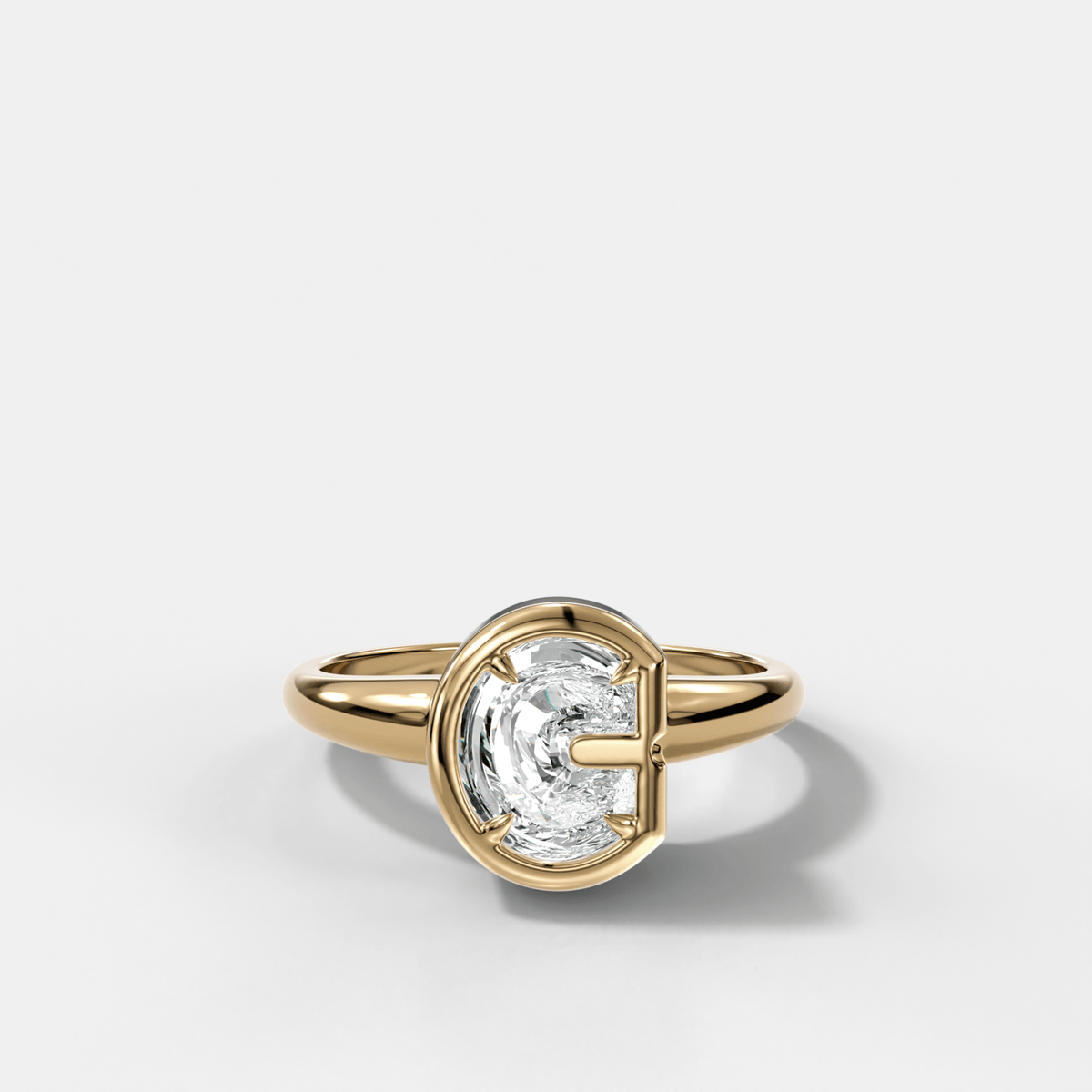 Club Diamond Initial Ring - Letter C - GOODSTONE