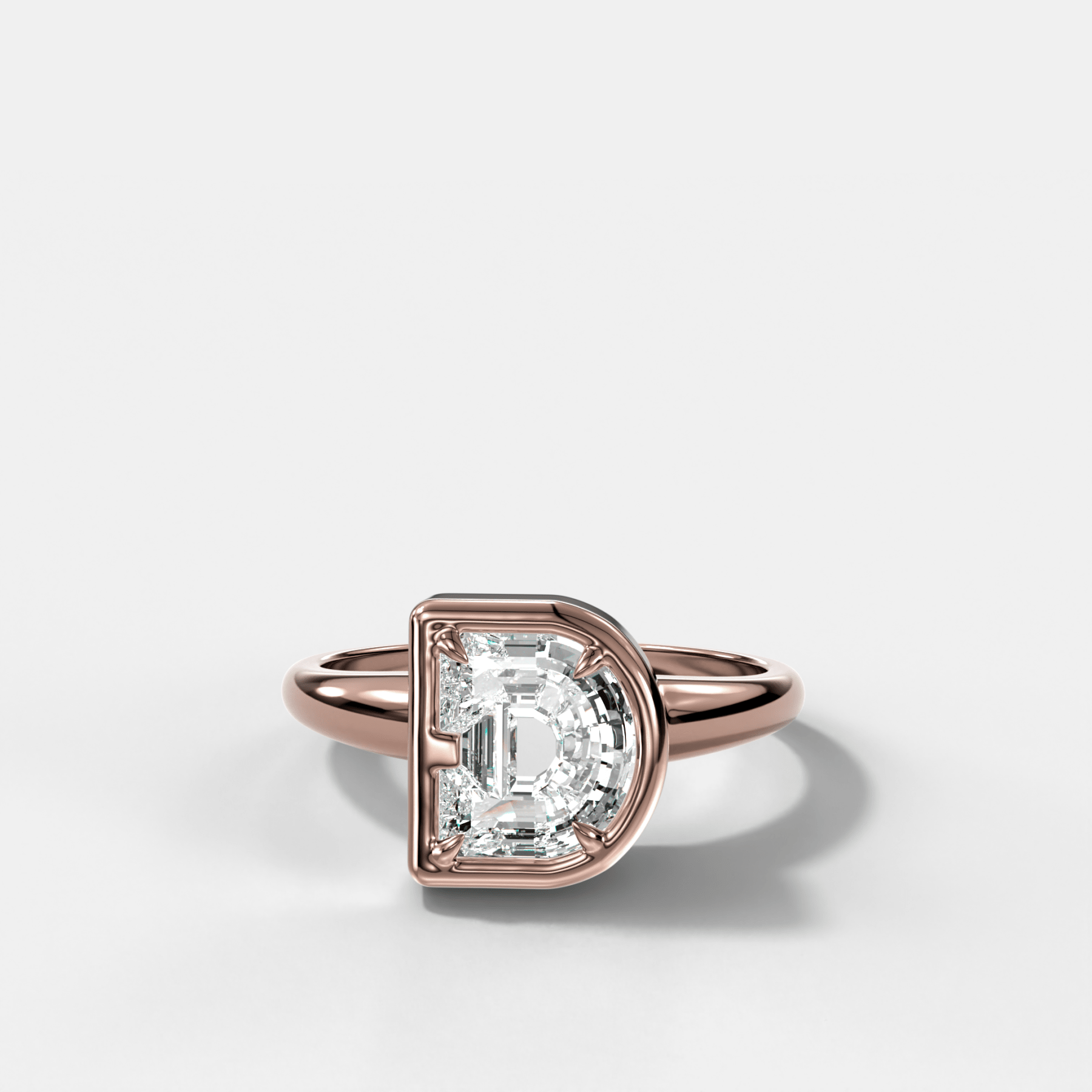 Club Diamond Initial Ring - Letter D - GOODSTONE