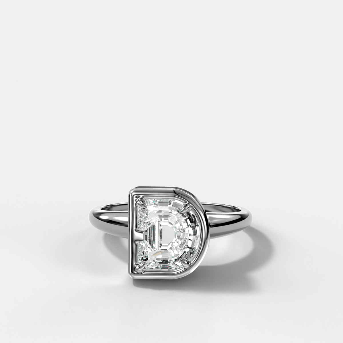 Club Diamond Initial Ring - Letter D - GOODSTONE