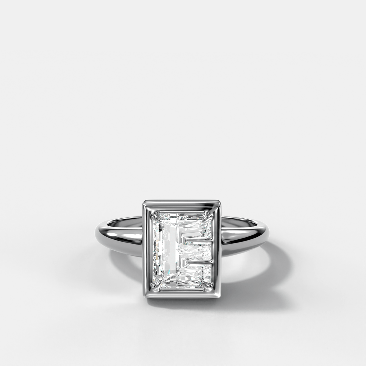 Club Diamond Initial Ring - Letter E - GOODSTONE