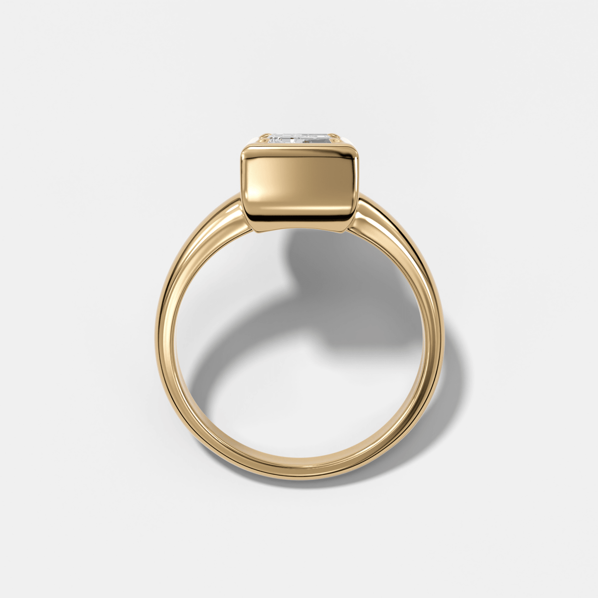 Club Diamond Initial Ring - Letter E - GOODSTONE