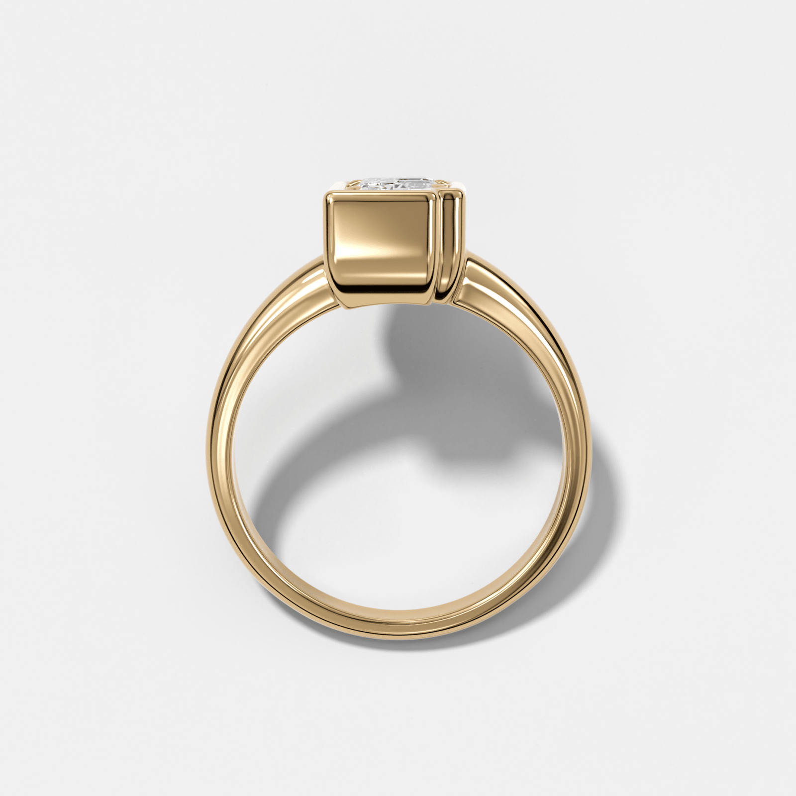 Club Diamond Initial Ring - Letter F - GOODSTONE