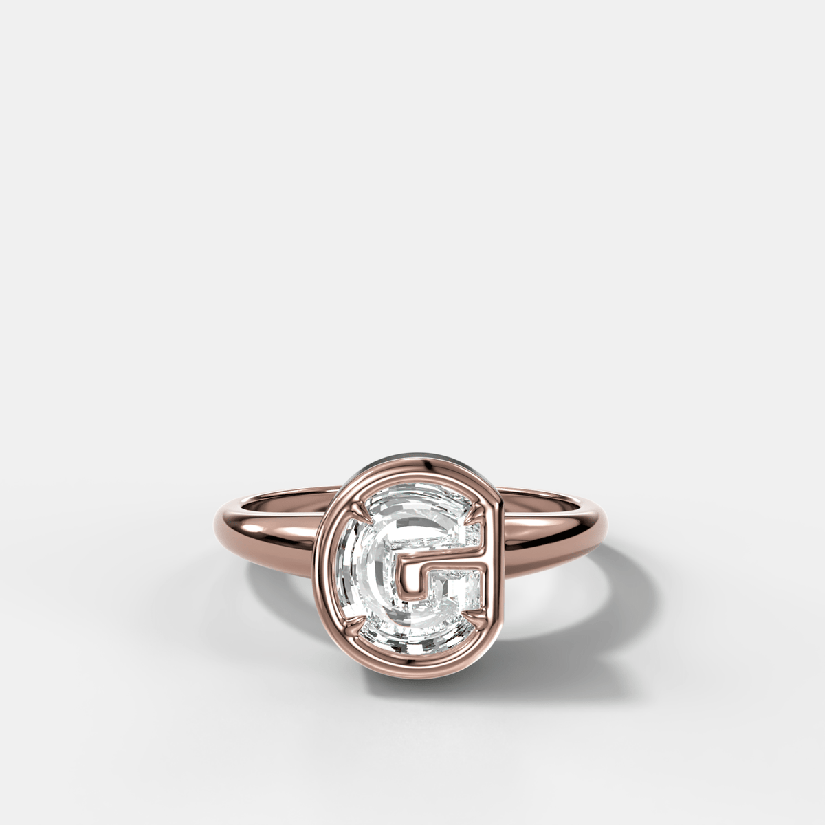 Club Diamond Initial Ring - Letter G - GOODSTONE