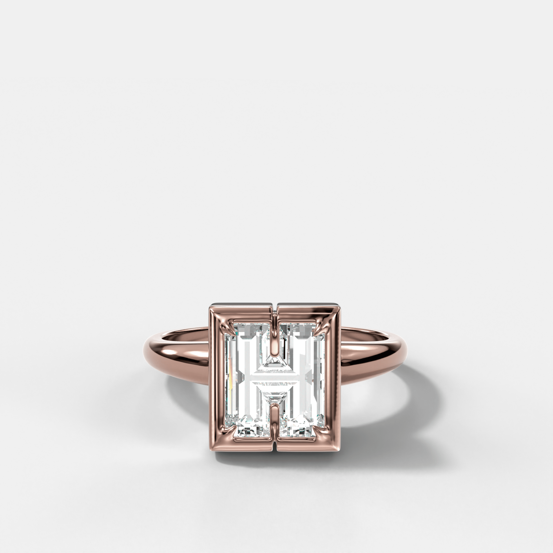 Club Diamond Initial Ring - Letter H - GOODSTONE
