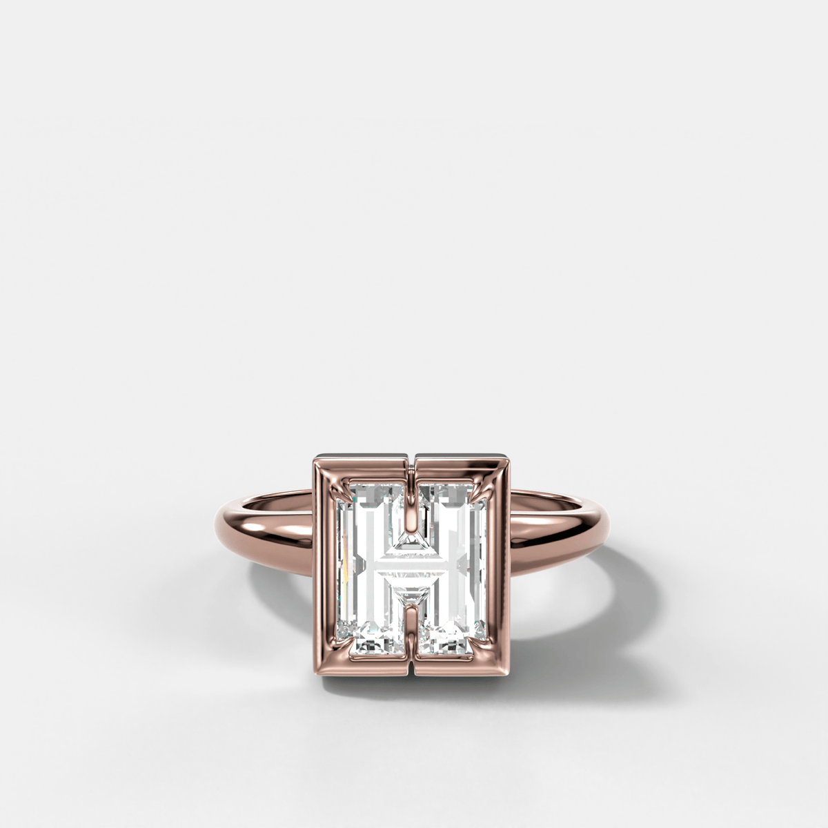Club Diamond Initial Ring - Letter H - GOODSTONE