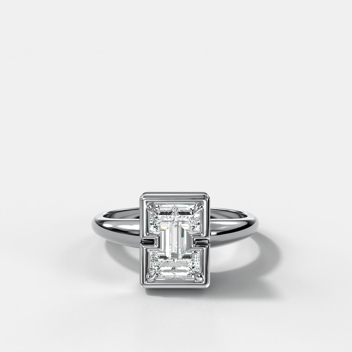 Club Diamond Initial Ring - Letter I - GOODSTONE