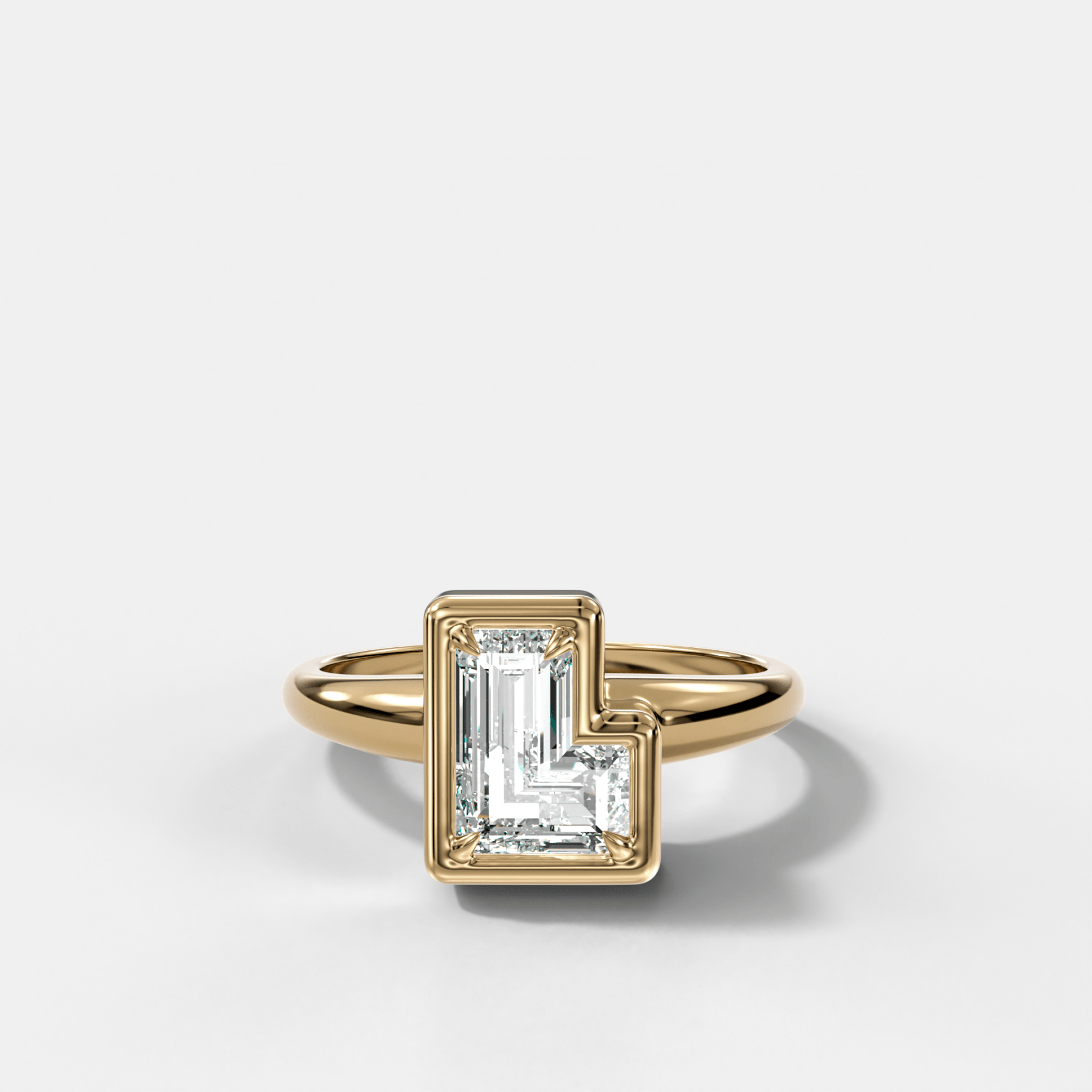 Club Diamond Initial Ring - Letter L - GOODSTONE