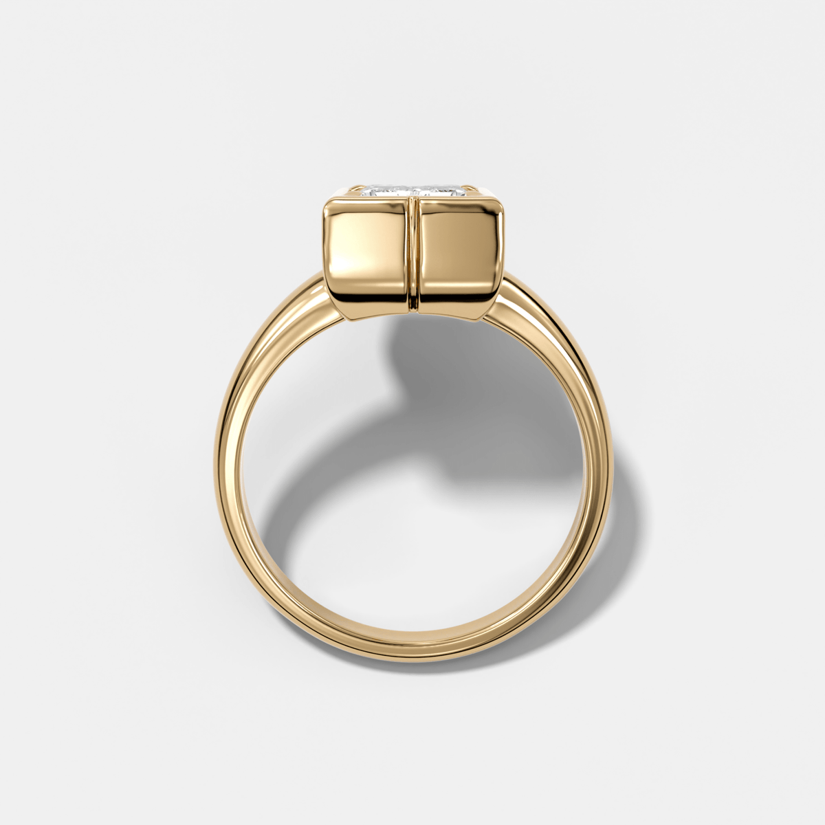 Club Diamond Initial Ring - Letter M - GOODSTONE