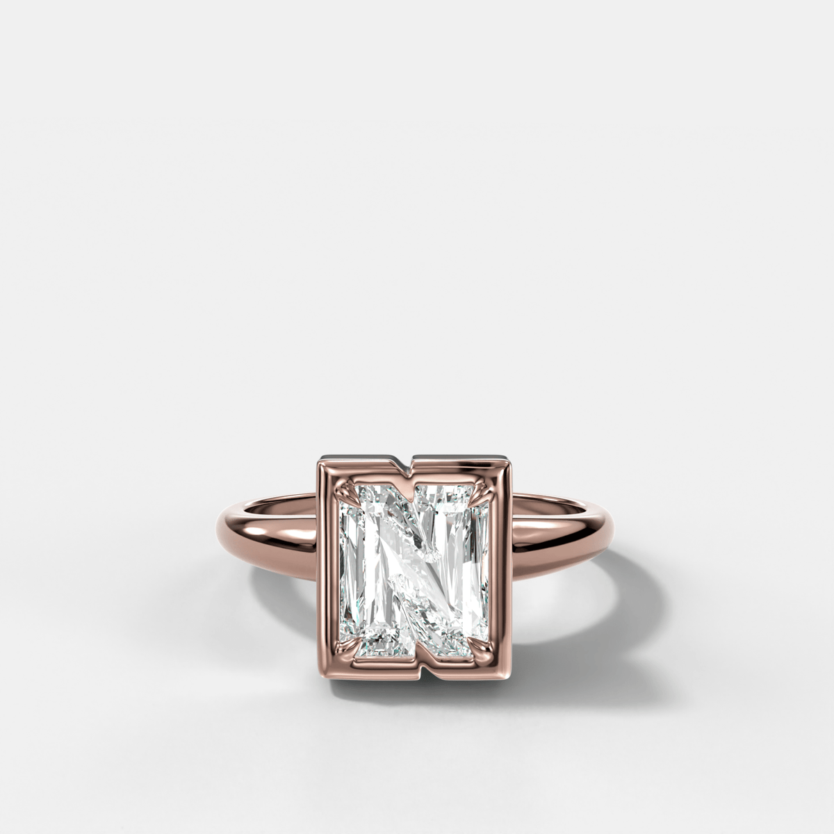 Club Diamond Initial Ring - Letter N - GOODSTONE