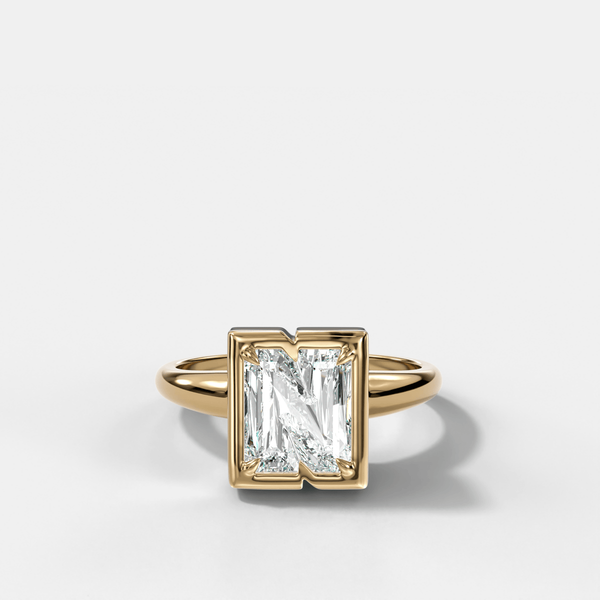 Club Diamond Initial Ring - Letter N - GOODSTONE