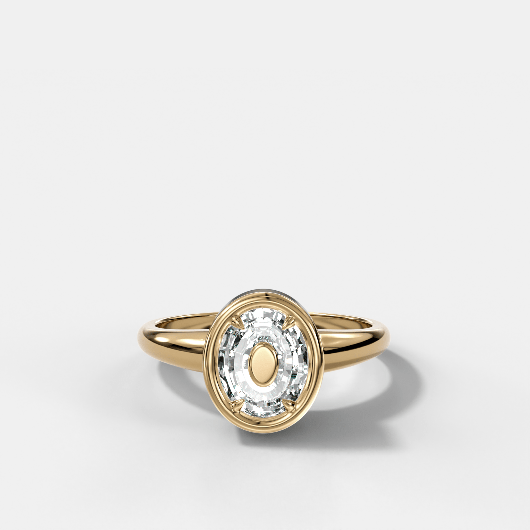 Club Diamond Initial Ring - Letter O - GOODSTONE