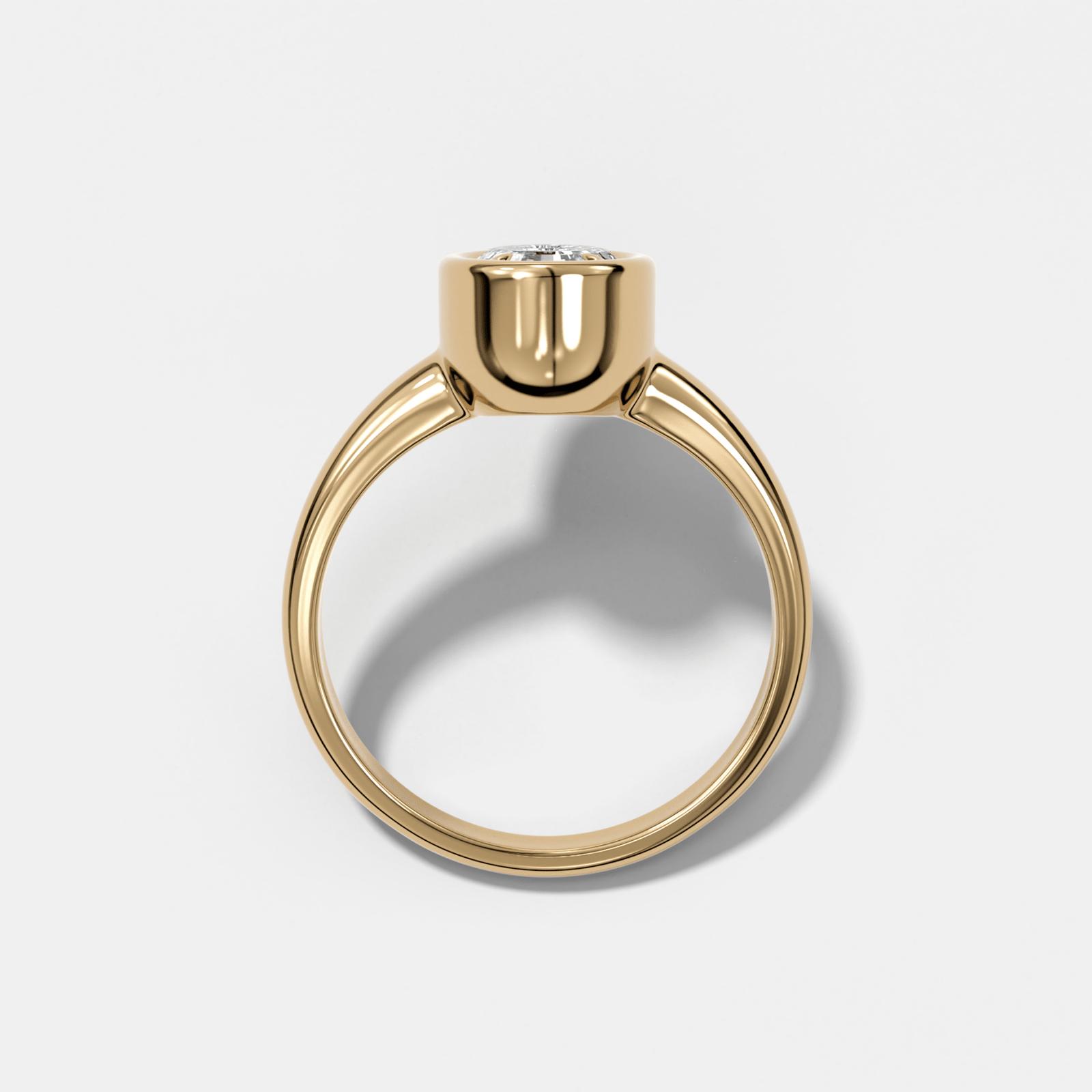 Club Diamond Initial Ring - Letter O - GOODSTONE