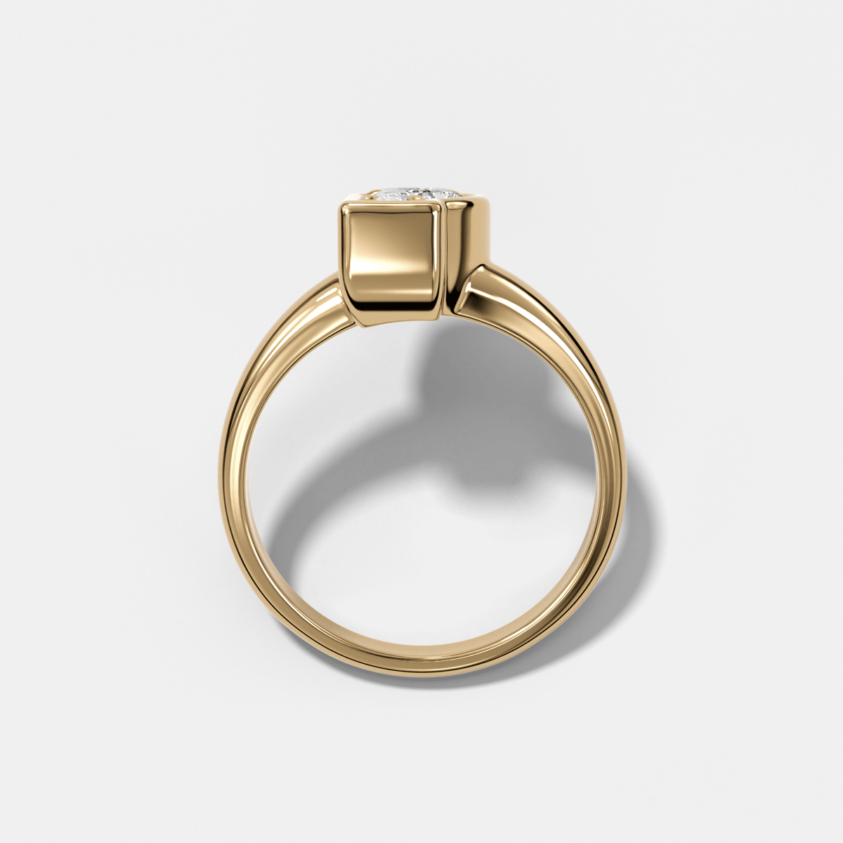 Club Diamond Initial Ring - Letter P - GOODSTONE
