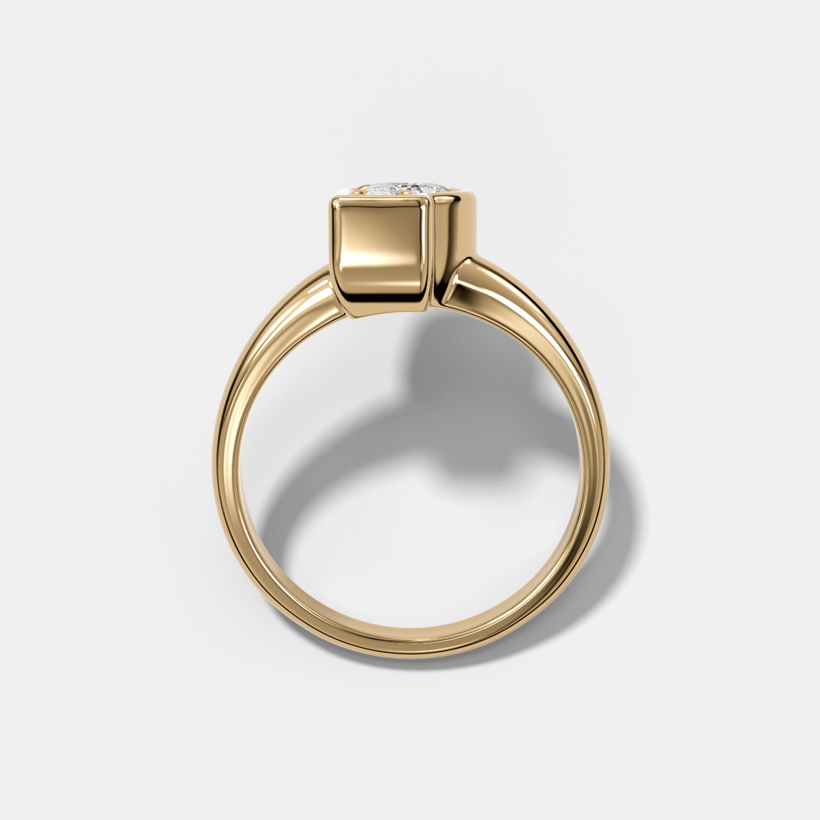 Club Diamond Initial Ring - Letter P - GOODSTONE