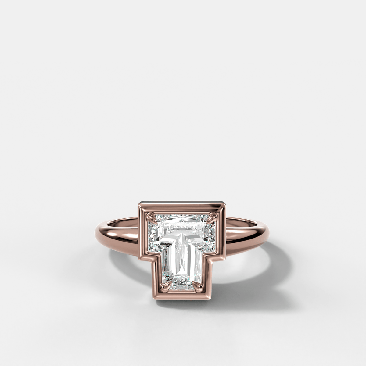 Club Diamond Initial Ring - Letter T - GOODSTONE