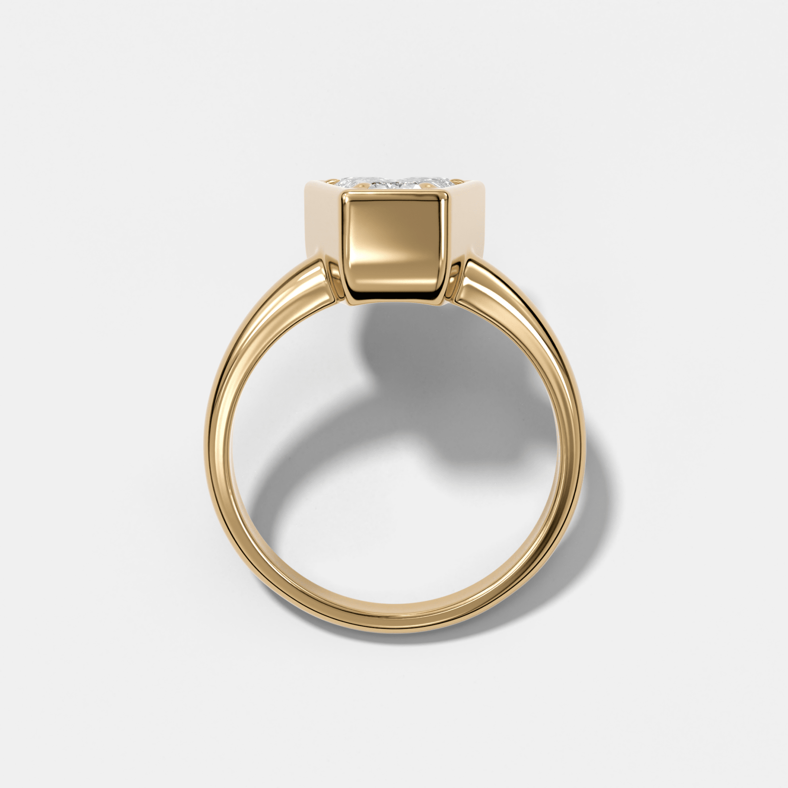 Club Diamond Initial Ring - Letter V - GOODSTONE